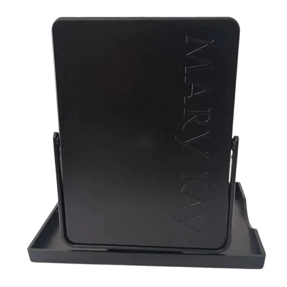 2 Mary Kay Standing Face‎ Mirror NEW Folds Stand Tray Black Consultant Supplies.